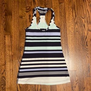 Striped Lululemon racerback tank